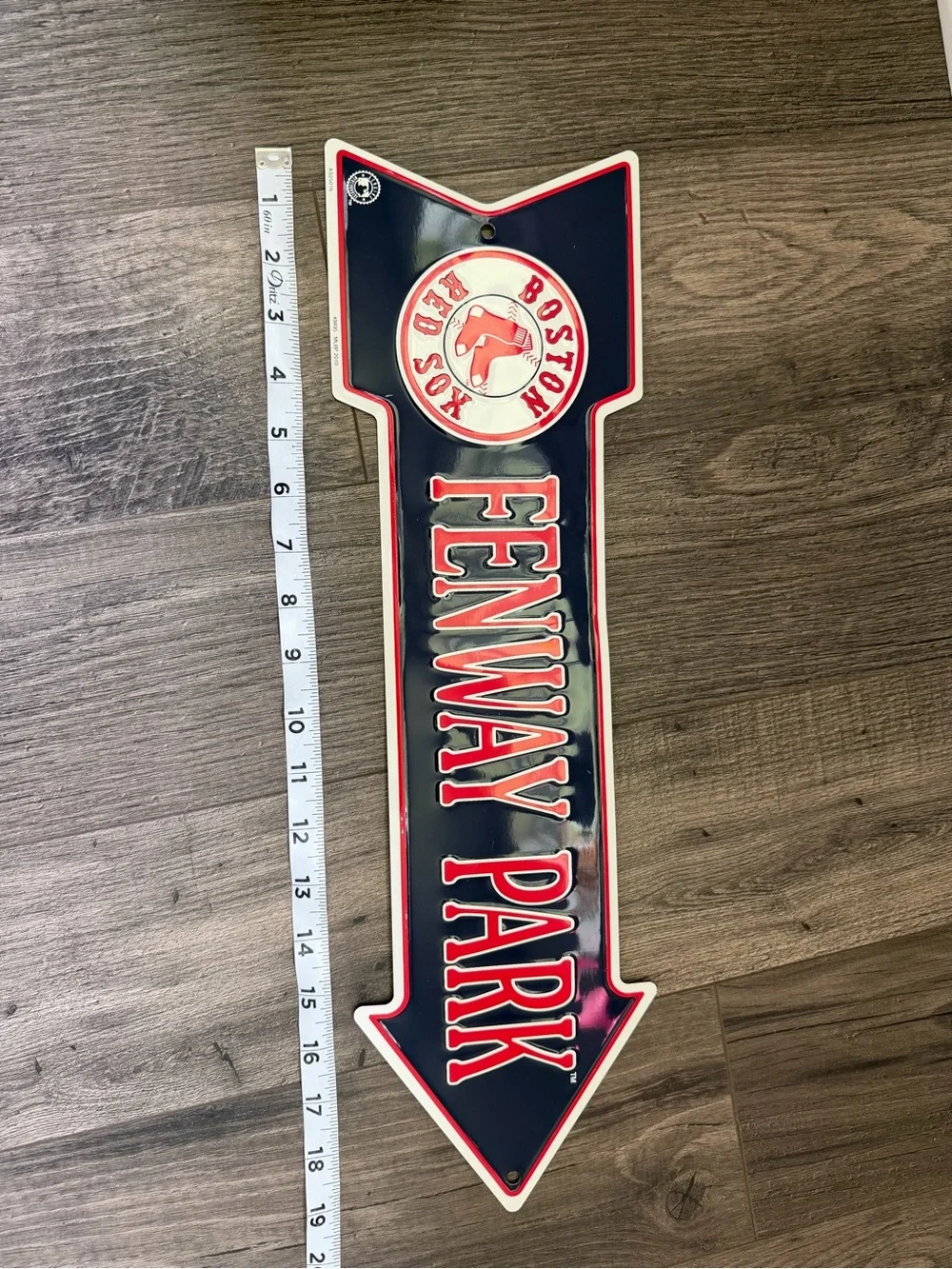 Boston Red Sox Fenway Park Arrow Sign - Navy and Red